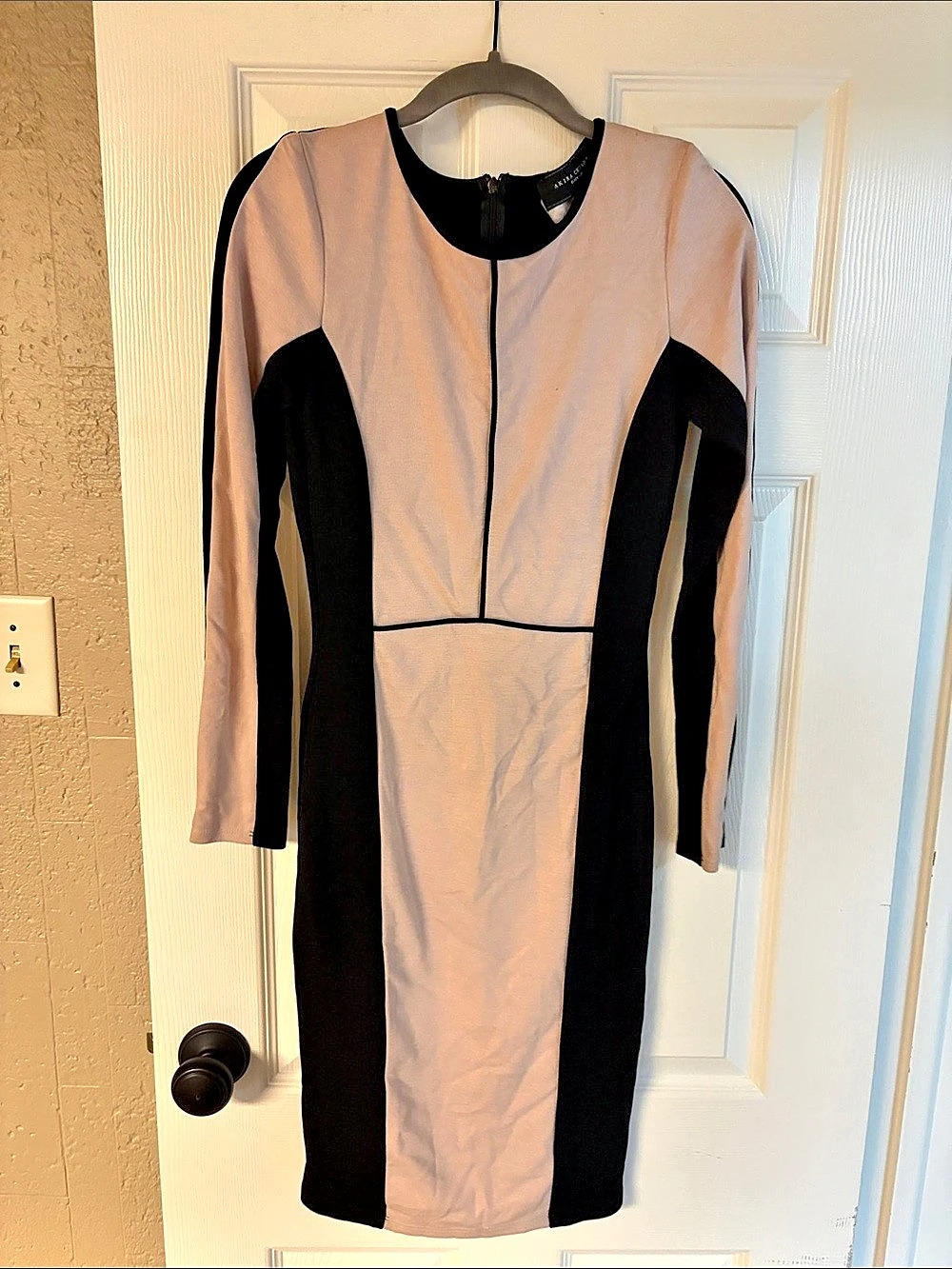 Akira Chicago Color Block Mini Dress in Black & Pink Size Small Like New